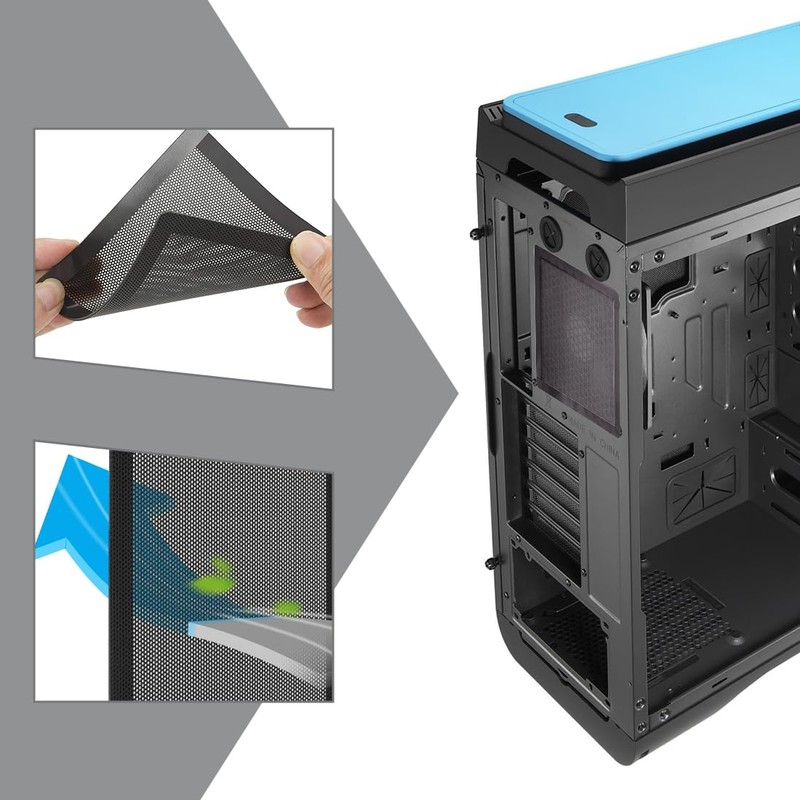 WeddHuis 2 x Fan Cover with Ultra Fine Dust Filter,