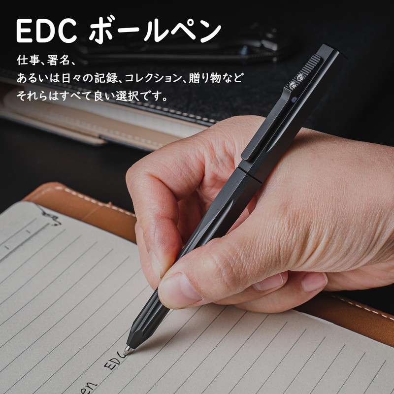 TIMULTI Titanium Ballpoint Pen, Stylish, Multi-functional Metallic Pen, High Quality,