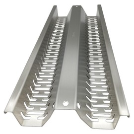 KOCH #113 Rustproof Flavour Bar W-Shape for Burnhard FAT FRED – 376 x 149 x 37 mm – Indestructible V2A Stainless Steel Thickness 1.25 mm, 780 g / Piece, High Quality Replacement Cover, Quality Made in