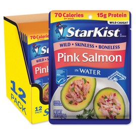 StarKist Wild Pink Salmon - Boneless, Skinless - 2.6 oz Pouch (Pack of 12)