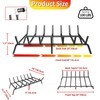taiheis 30’’ Fireplace Grate，1Pack Fireplace Log Grate with 6 Support