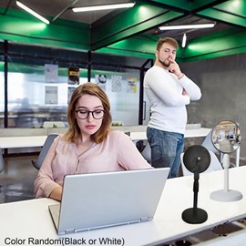 1PC Desk Rearview Mirror-Monitor Mirror-Computer Mirror,Office Cubicle Mirror to See Behind You,Convex Cubicle Mirror for Personal Safety and View Monitors or Anywhere Random Color (White or Black)