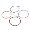 4Pcs Electric Bass String Set Clear Bright Sound Metal Colored