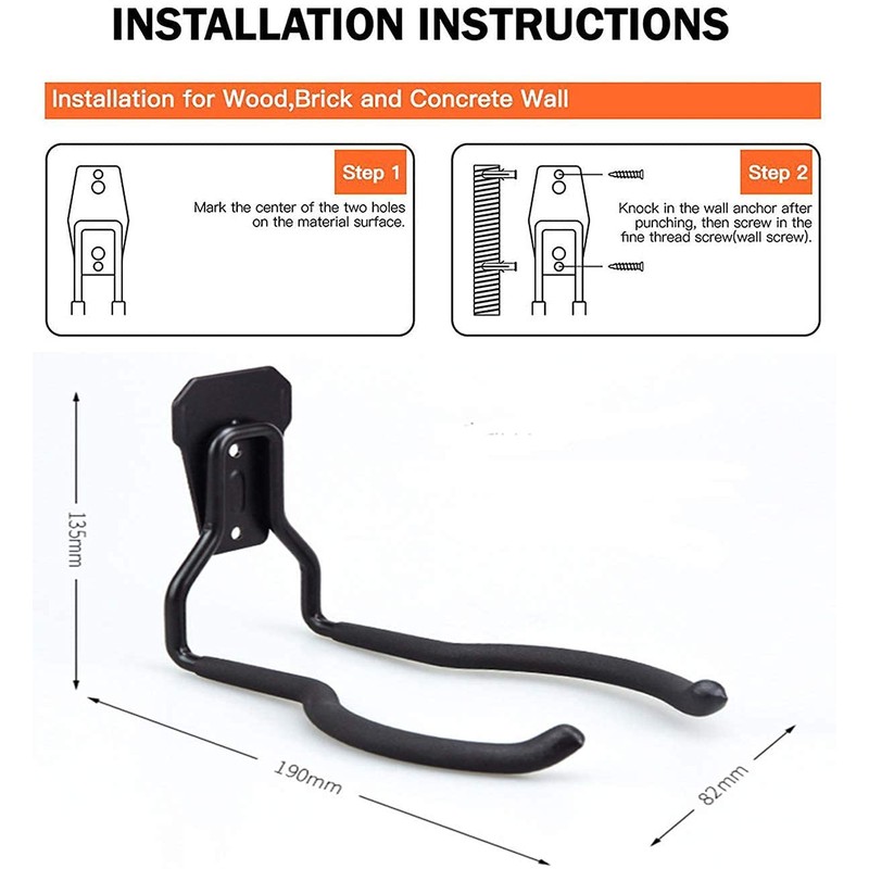 Tonmi Leaf Blower Hanger for Garage, Leaf Blower Hook for