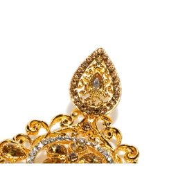 Bindhani Multi Drop Filigree Inspired Indian Earrings With Maang Tikka For Women