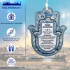 TALISMAN4U Hamsa Wall Decor Home Blessing Jerusalem Blue Oriental Design