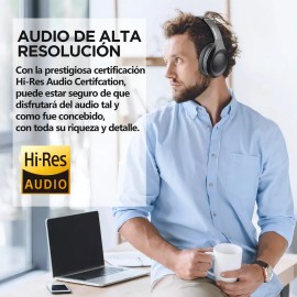 Audfonos Inalmbricos Diadema Bluetooth Plegable Con Cancelacin Activa Del Ruido,FocoMyLord L50 Anc Auriculares 80h Playtime Con Gamer Micrfono        