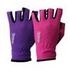 Women's Mesh Half-Finger Nato Yarn Exercise Gloves Leisure Pink