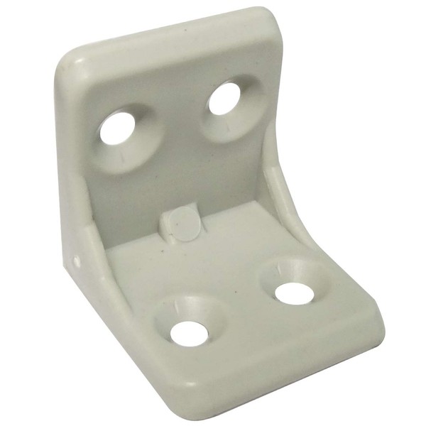 AERZETIX: 50 x corner connectors plastic grey for furniture 27/27/26