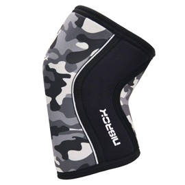 Rodilleras (1 par), 7 mm de neopreno, abrazaderas de rodilla de compresión, gran soporte para entrenamiento cruzado, levantamiento de pesas, powerlifting, sentadillas, baloncesto y más