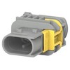 AUTOMOTIVE HOUSING, PLUG, 3POS, GREY, Automotive Connector Housings (2-1670730-1) Pack
