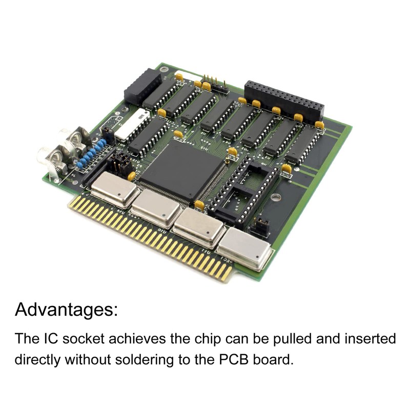 sourcing map DIP IC Chip Socket Adapter Flat Pin 18P