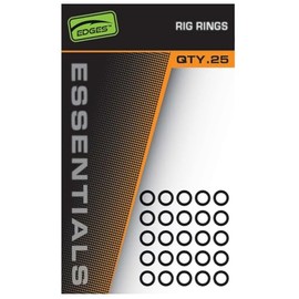 Fox Edges Rig Rings - 25 Rings for Carp Mounting, Size: Large / 3.7 mm