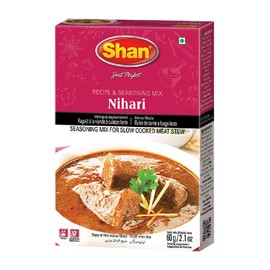Shan - Nihari Masala Seasoning Mix (60g) - Spice Packets for Slow Cooked Meat Stew
