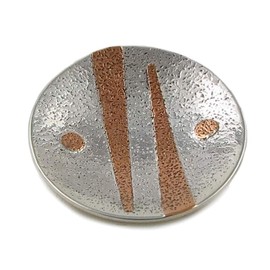 The Mexican Collection 925 Silver and Copper Modernist Circle Pendant Gift Boxed