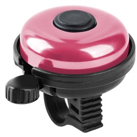 Xthuge Classic Bike Bell, Aluminum Bicycle Bell, Loud Crisp Clear Sound Bicycle Bike Bell for Adults Kids(Pink-Left Hand Use)