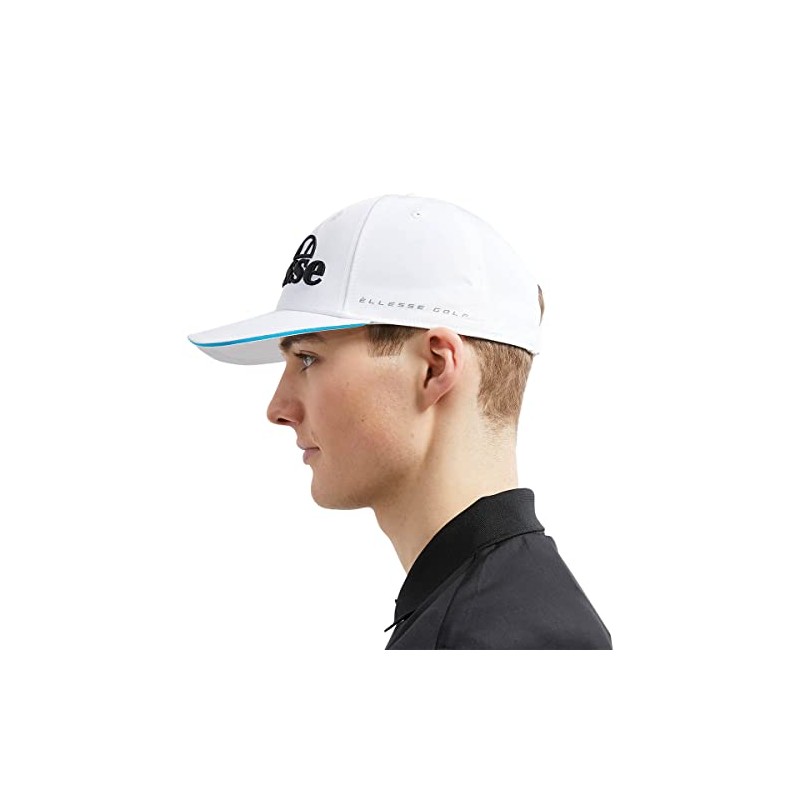 Ellesse Men's Pineta Flat Peak Baseball 3D Sticked Golf Cap,