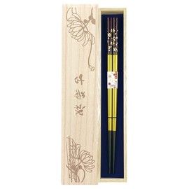 Chopsticks, Kinmai Cherry Blossoms, Purple, Dishwasher Safe, Unisex Size, Includes Paulownia Box, Wrapping, Paulownia Paulownia Box, Present, Gift, Grandpa Grandma (42)