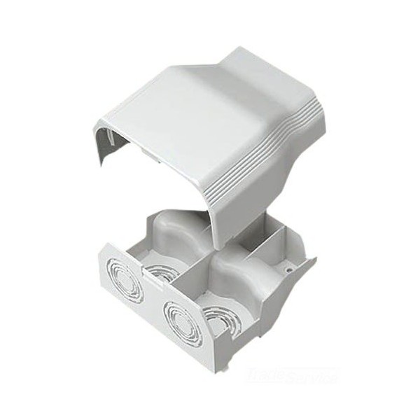 Panduit T70EEIW Power Rated Raceway Entrance End Fitting, Off White