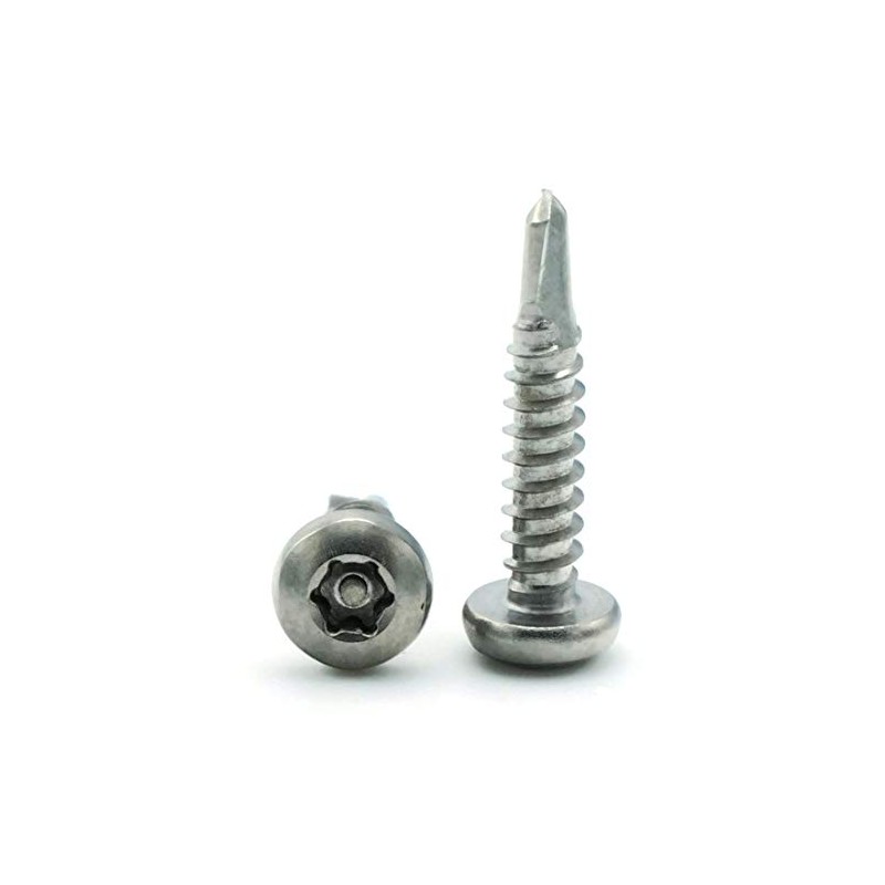 Star Drive with Pin Security Pan Head Self Drilling Screws