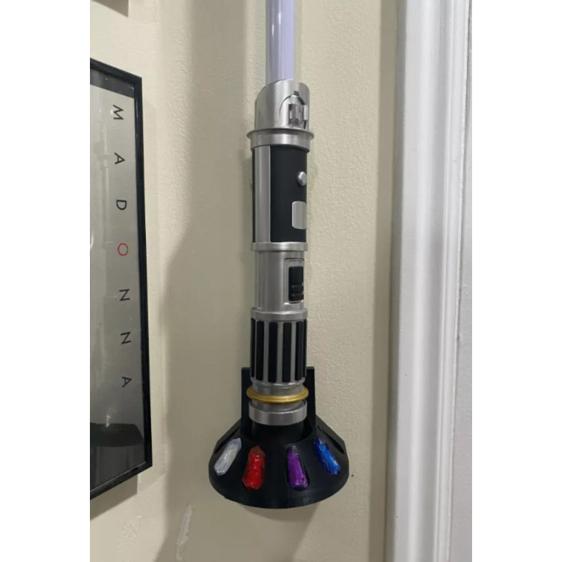 Speedway Lightsaber Wall Mount Holder + Holds 6 Kyber Crystals