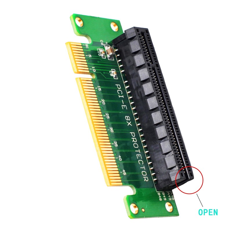 WLGQ PCI-E X8 Riser Card, PCI Express Male to Female