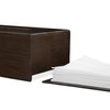 Relaxdays Bamboo Tissue Box with Sliding Base, Tissue Box for