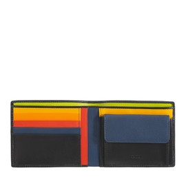 Mens Gents leather wallet multicolor with coin and credit card holders DUDU Black