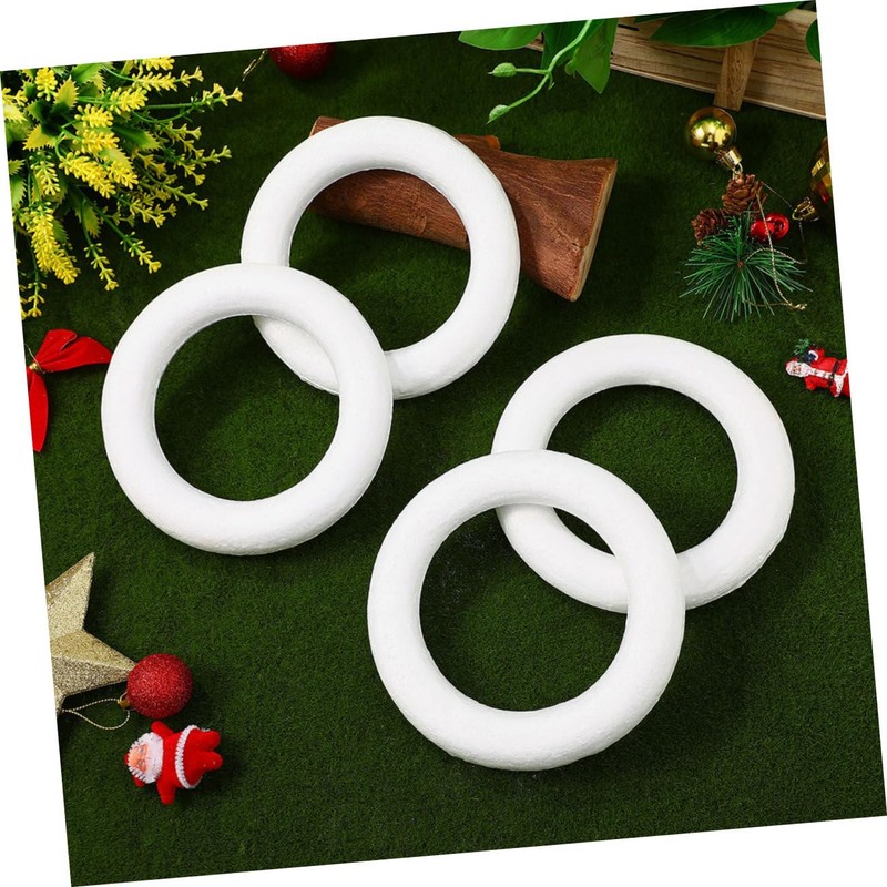 Hohopeti Versatile Xps Foam Wreath Forms 10pcs Foam Wreath Making