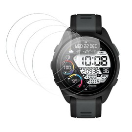 (4 Pack) Screen Protector Glass for Garmin Forerunner 165,9H Hardness, Anti-Shatter, No-Bubble, Scratch Resistant, Cristal Para