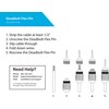 Deadbolt Flex Pin Banana Plugs for Spring Loaded Speaker Terminals,