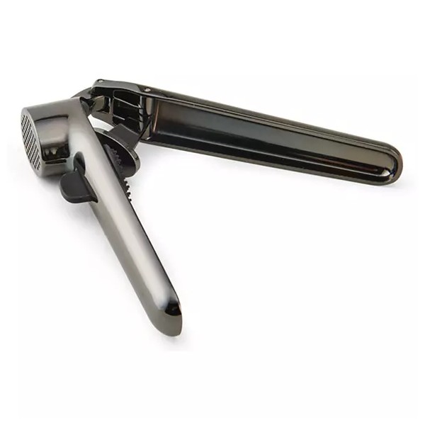 Farberware 5226636bm Garlic Press With Built-In Cleaner - Chrome/Black