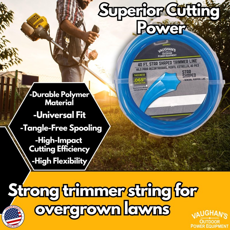 Vaughan's Master Line .065" Trimmer Line, 40ft | Blue Star