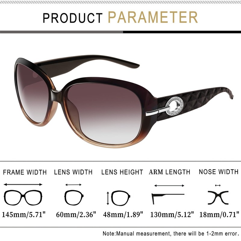 Joopin Polarised Sunglasses Womens Trendy Oversized Driving Ladies Sunglasses with