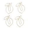 100 Pcs Paper Clip Gold Cute Lemon Shaped Bookmark Clips