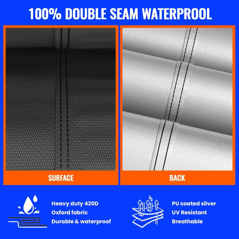 12x18FT Oval Pool Covers,for Rectangular Frame Pools with Winch and