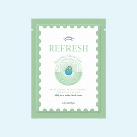 Florida Squeezed Refresh Hydrating Sheet Mask | With Hyaluronic Acid, Vitamin C, Chamomile and Aloe | 0.85 fl oz