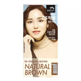 꽃을든남자 [뷰티에어] 꽃을든남자 뉴 씨에스 CS 먹물 칼라 크림 / N6 자연갈색 Beauty Air Flower Man New CS Squid Ink Color Cream / N6 Natural Brown