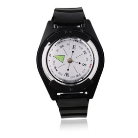 OHPHCALL Watch Strap Wristband Watchband Compass Compact Outdoor Compass Watch Band for Hiking