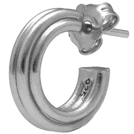 Handmade Herrenschmuck aus 925 Sterling Silber, Creolen für Männer, Punk Rock Herren Ohrstecker, handgefertigtes Geschenk für Ihn, Freund-Ohrring, bestes Weihnachtsgeschenk