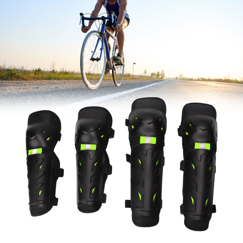 4PCS Knee Pads Elbow Pads Night Luminous Knee Protective Gear