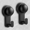 WingWider Shower Hooks for Inside Shower,No-Drill Removable&Reusable Towel Hooks for