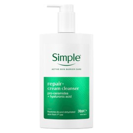 Simple Repair+ Facial Cleanser pro-ceramides + hyaluronic acid restores dry and dehydrated skin from the first use 240 ml