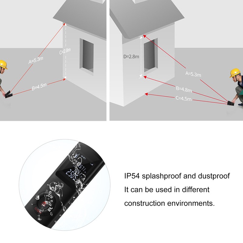 40m Laser Distance Meter Mini Infrared Rangefinder Distance Measuring Equipment