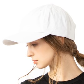 Loo&c Women's Hat, Large Size, Well Crafted, Deep Cap, Cool to the Touch, UV Protection, 100% Cotton, Adjustable Size, All Seasons, white
