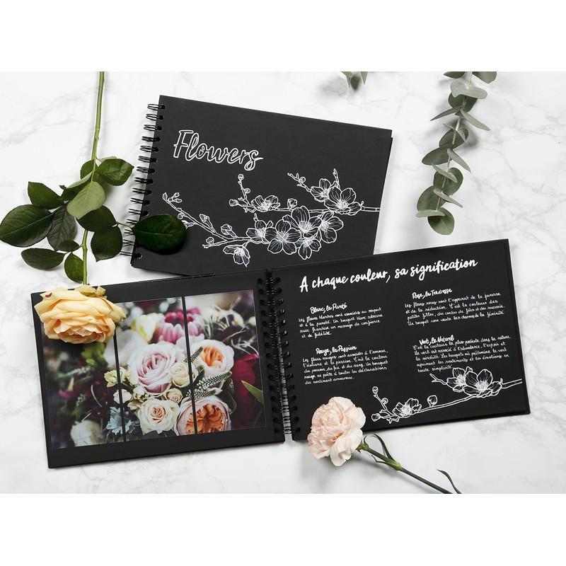 Clairefontaine 95438C DIY Album for Personalising, 40 Sheets Black 185