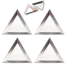 Triangle Sorting Trays 4pcs Beads Tray Sequin Rhinestone Tray Diamond Painting Accessories Bead Sorting Tray Diamond Art Tray for DIY Crafts 6.5x8.1cm
