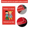 AUA SIGNALETIQUE 202090-AI-p-150x210 with Signal Pre-drilled Sign, Multicoloured, 150x210 mm