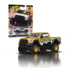 Hot Wheels Premium Ford 17 F150 Raptor, veicolo Car Culture Circuit Legends da collezione, macchinina Hot Wheels die-cast, giocattolo per bambini, 3+ anni, JBK70