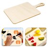 Operitacx 5Pcs Mini Rectangular Wooden Charcuterie Boards with Handle, DIY